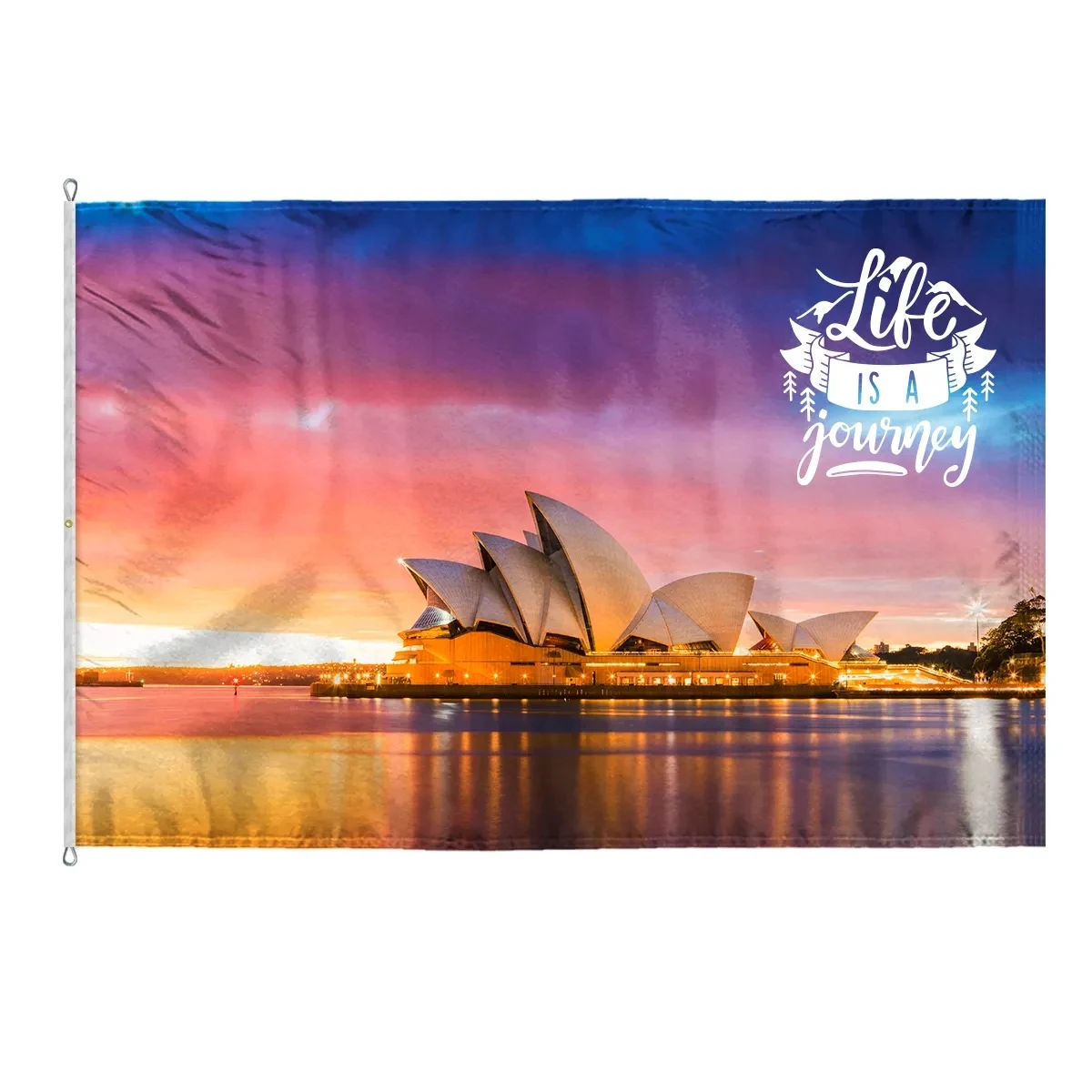Custom Digitally Printed Flags 8' x 12' W-Poly 1