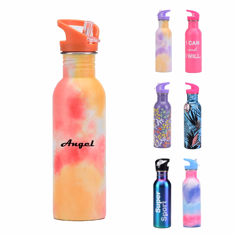 25 oz Straw Lid Insulated Stainless Steel Water Bottle