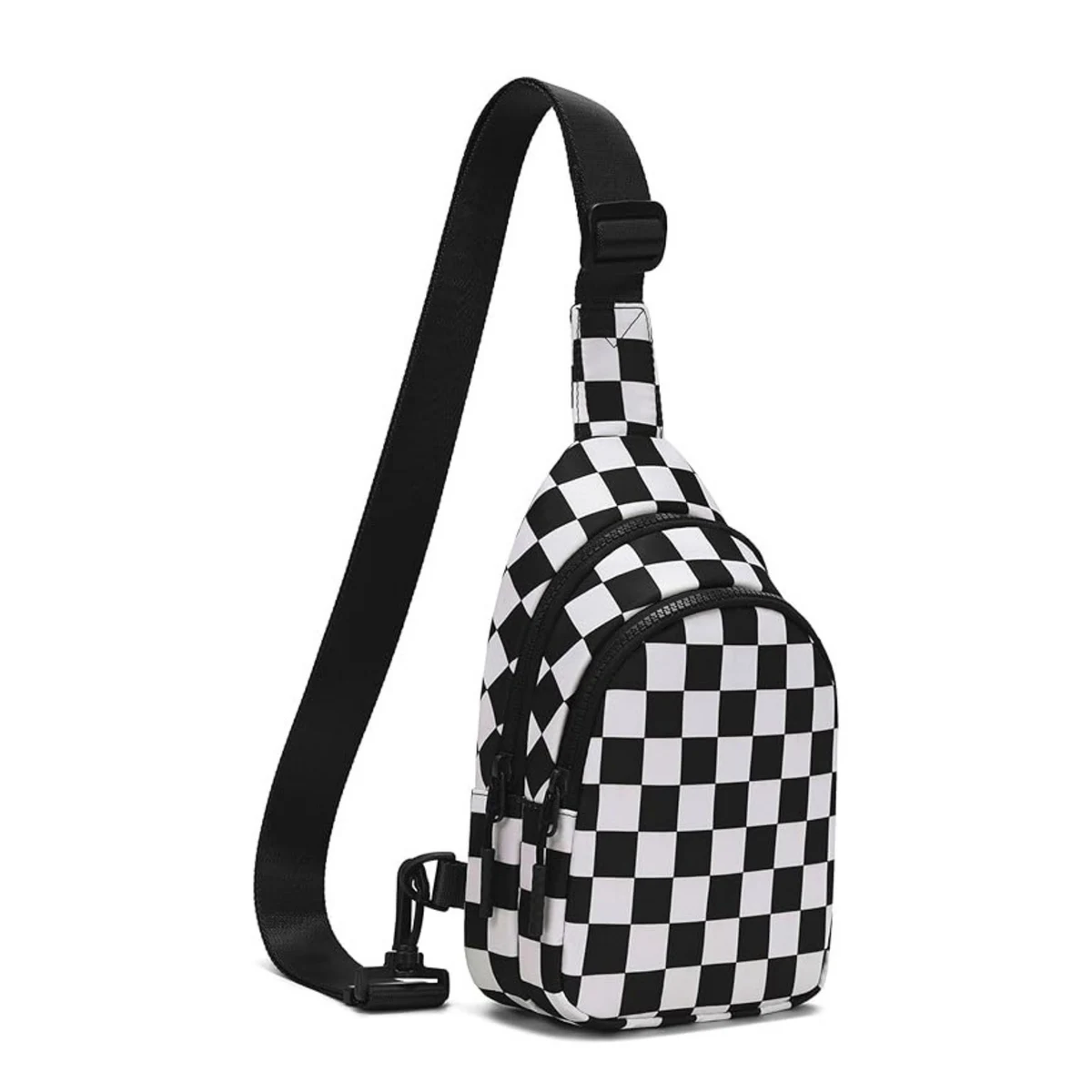 Nylon Chest outdoor Bag With Grid Pattern 1
