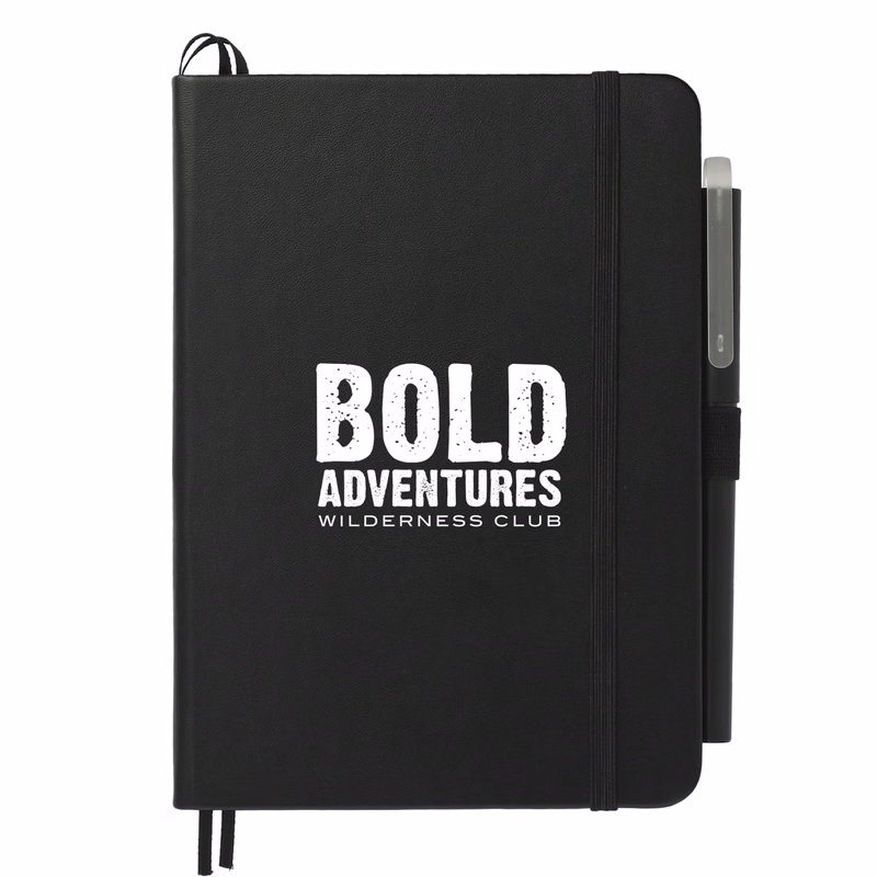 5" x 7" Recycled Bulleting Bound Notebook w Pen