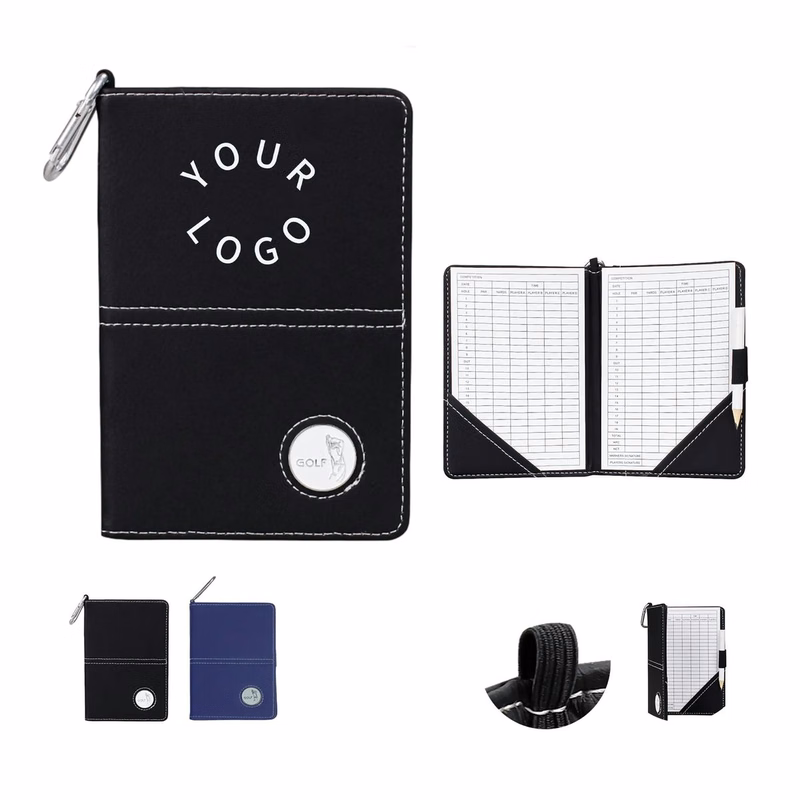 PU Leather Scorecard Book for Golfers