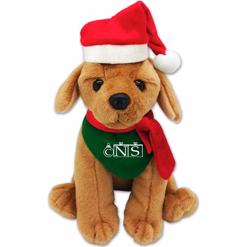 EQP 96+ Christmas 8" Medium Sitting Dog - Golden Retriever