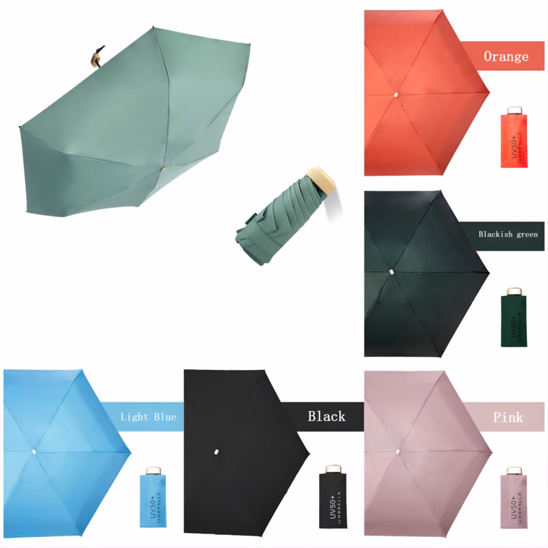 Ultralight mini sunscreen folding umbrella