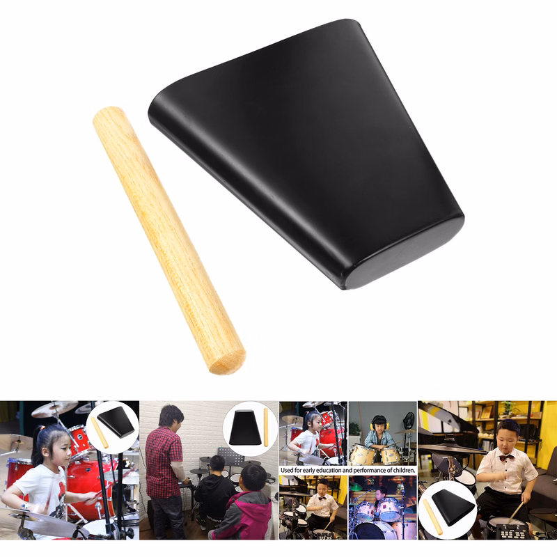 Metal Cowbell With Wooden Mallet
