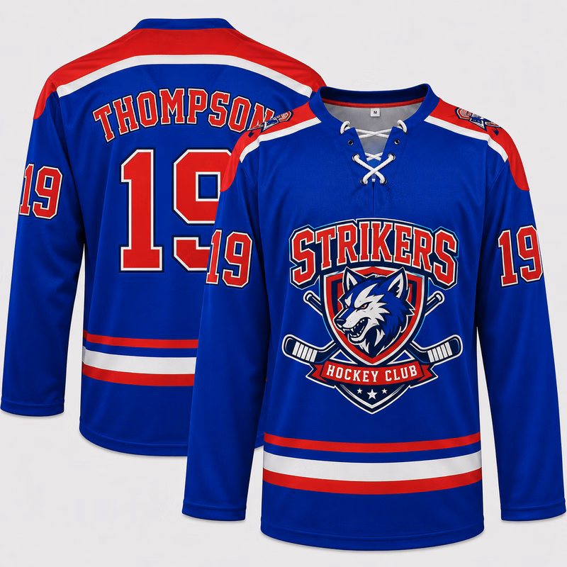 Custom Sublimated Performance Ice Hockey Jersey With Lace