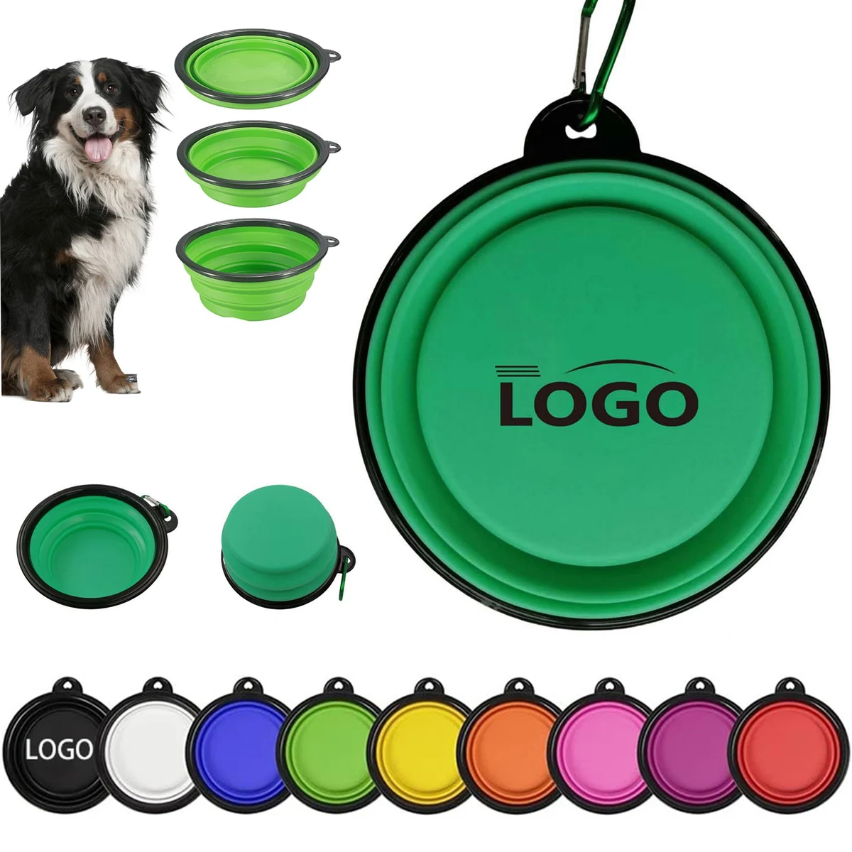 Portable Foldable TPE Dog Bowl For Travel & Outdoor 1