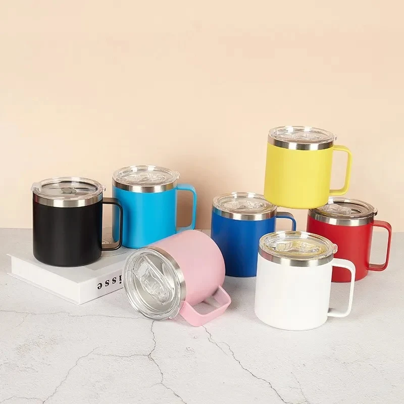 12 oz. Stainless Steel Mug With Handle 1