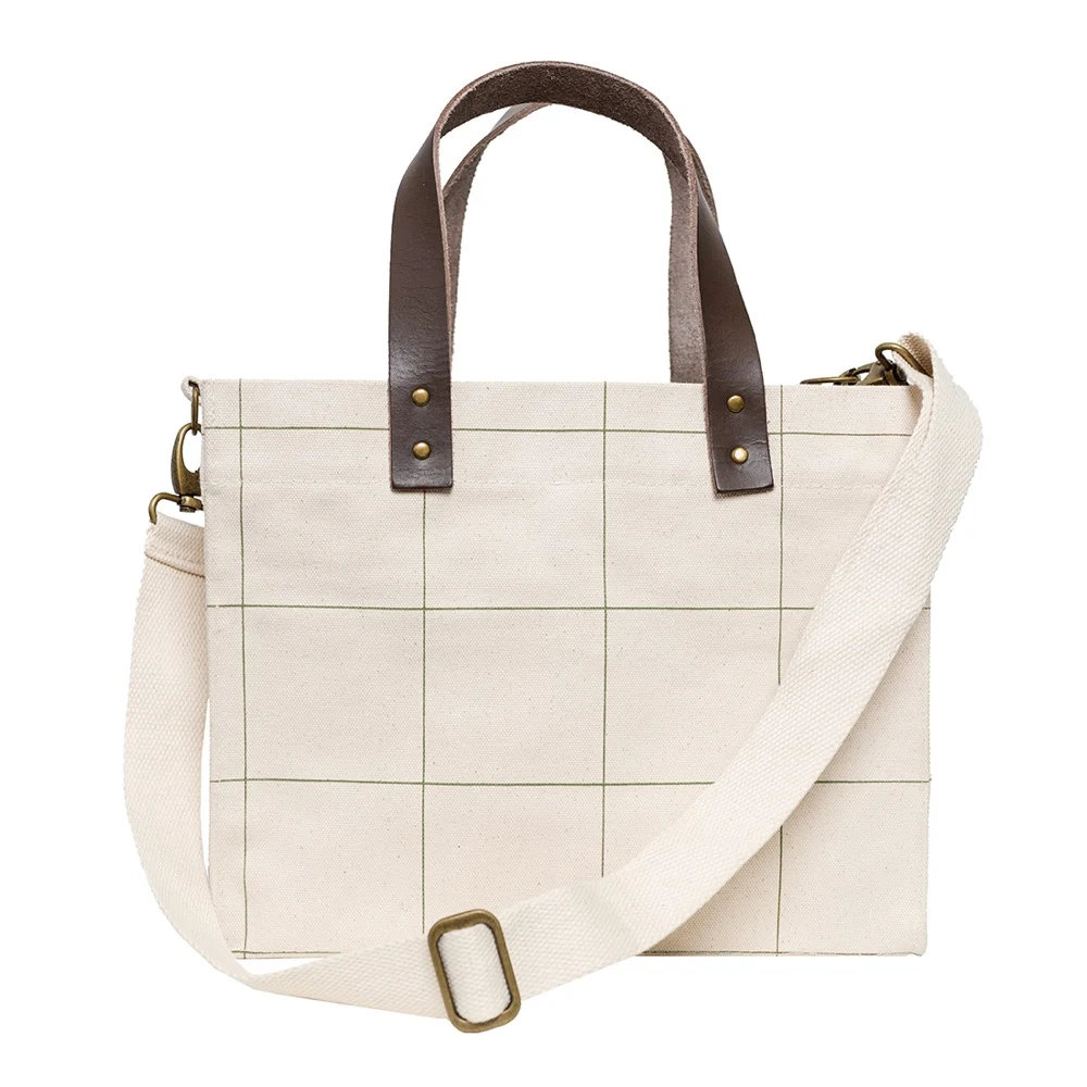 18 Oz. Heavyweight Brooklyn Tote Windowpane Plaid 1