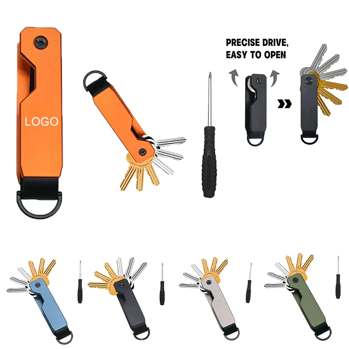 Aluminum Foldable Key Organizer Holder 1