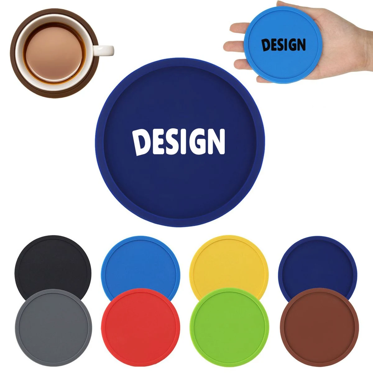 Heat Insulation Non-Slip Silicone Coaster 1
