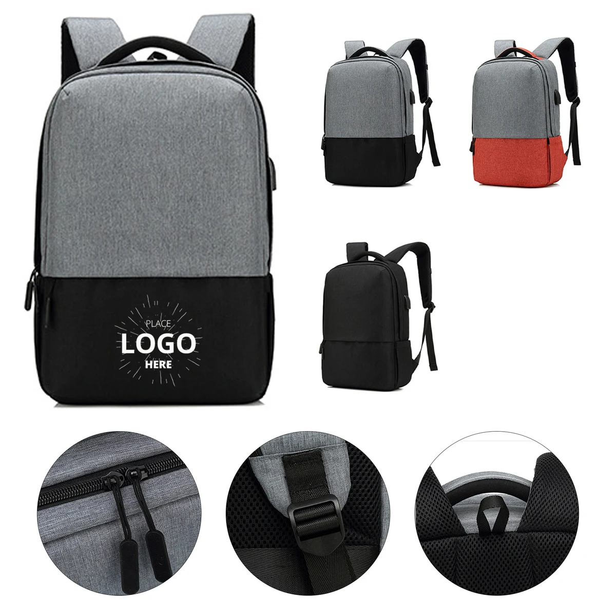 Business Computer Bag with USB Charging Port 1