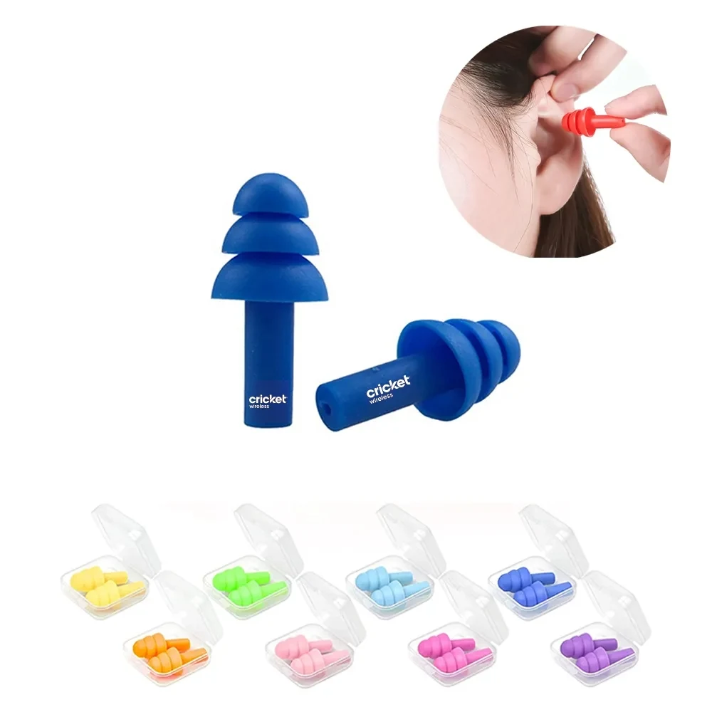 Sleeping and Work Soft Silicone Noise Reduction Ear Plugs 1