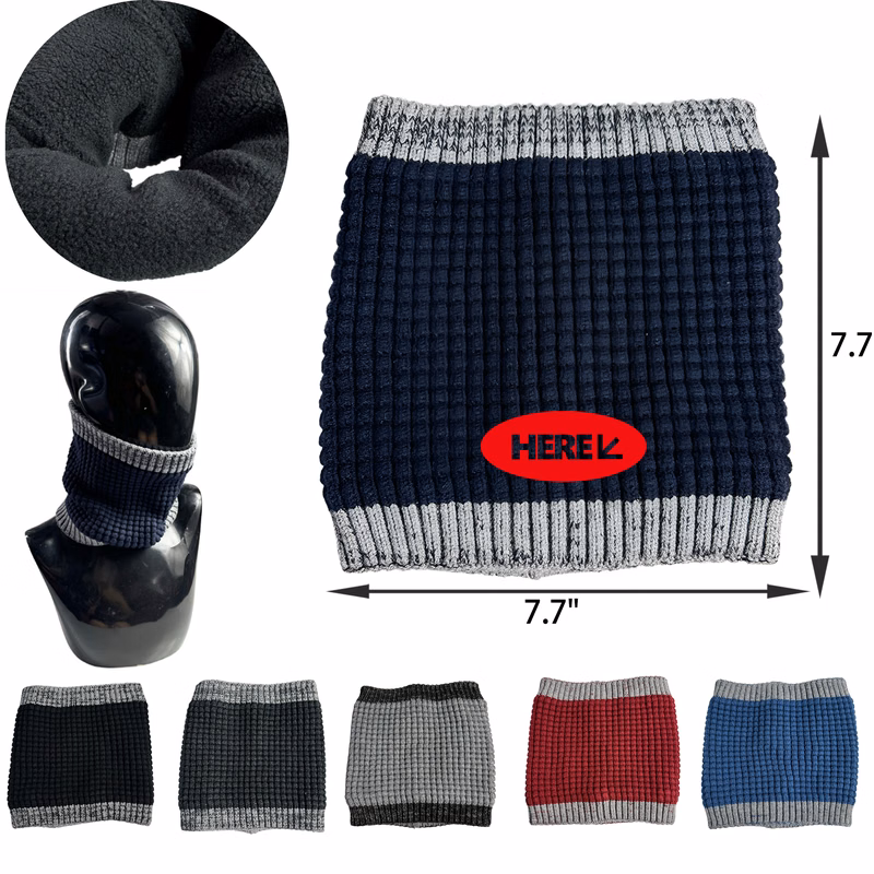 MOQ 50 PCS Warm Winter Knitted Warm Neck Gaiter