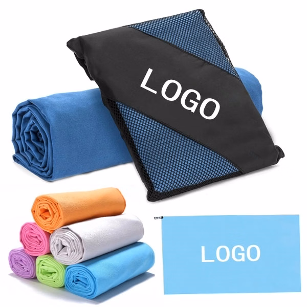 Microfiber Quick Dry Travel Sports Towel with Mesh Bag