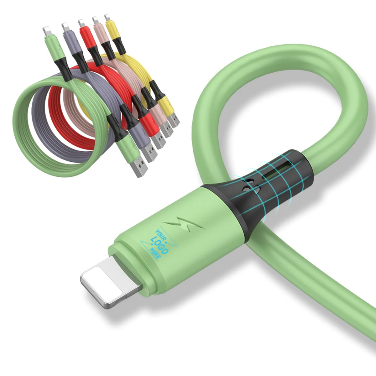 47" Silicone Fast Charging USB Cable 1