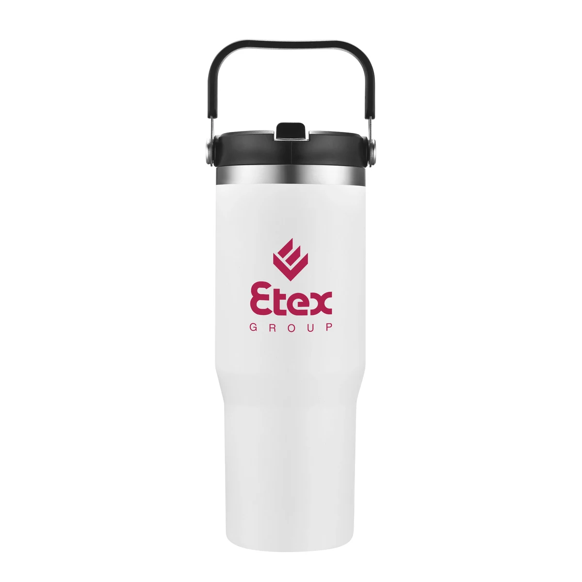 Belinda Vacuum Travel Mug w/ Carrier - 30oz, custom tumbler with logo imprint 1