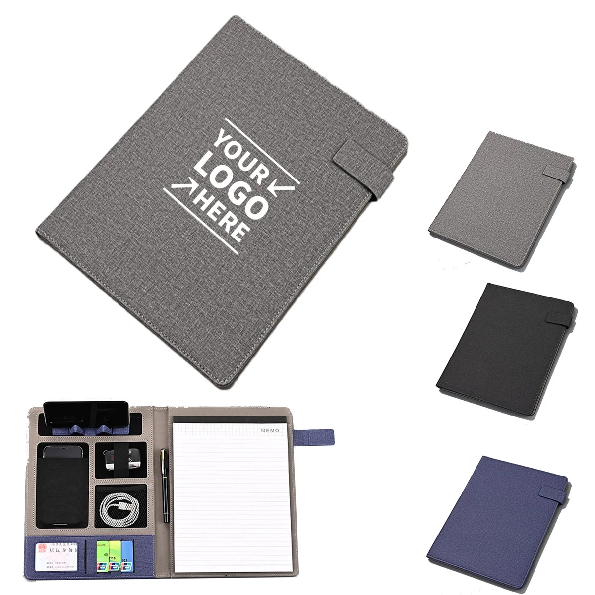 Multifunctional A4 PU Leather File Folder Organizer 1