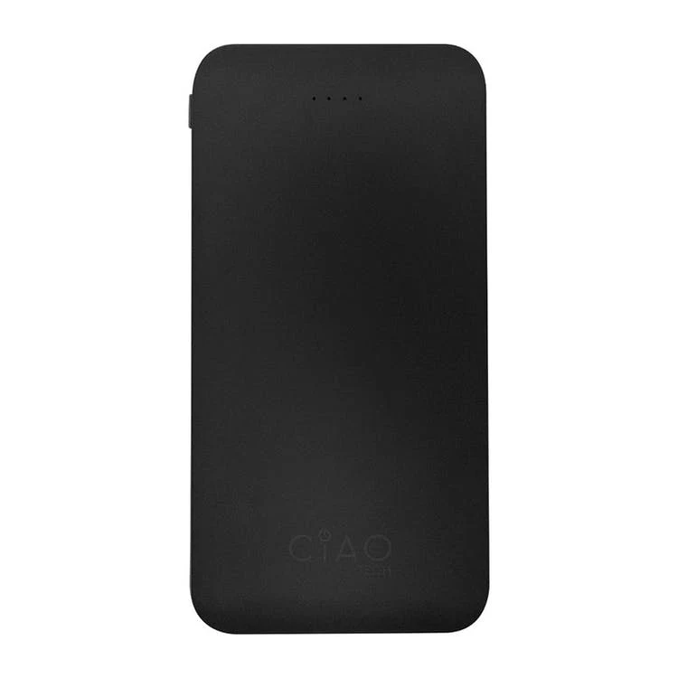 Super Slim High-Performance Power Bank - Dual USB Solid Black 1