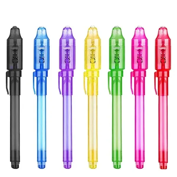 Invisible Disappearing Ink Pen With UV Light Party Toy 1