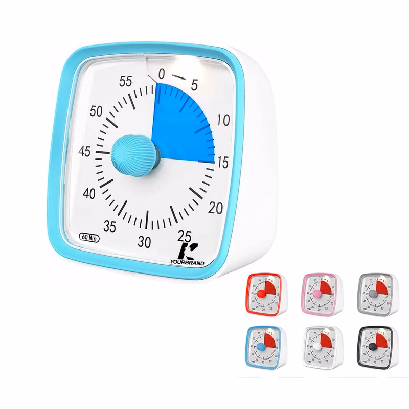 60-Minute Countdown Visual Silent Timer with Night Light