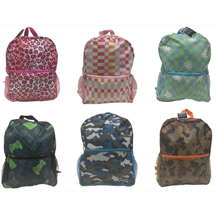 15" Assorted Printed Backpacks 1