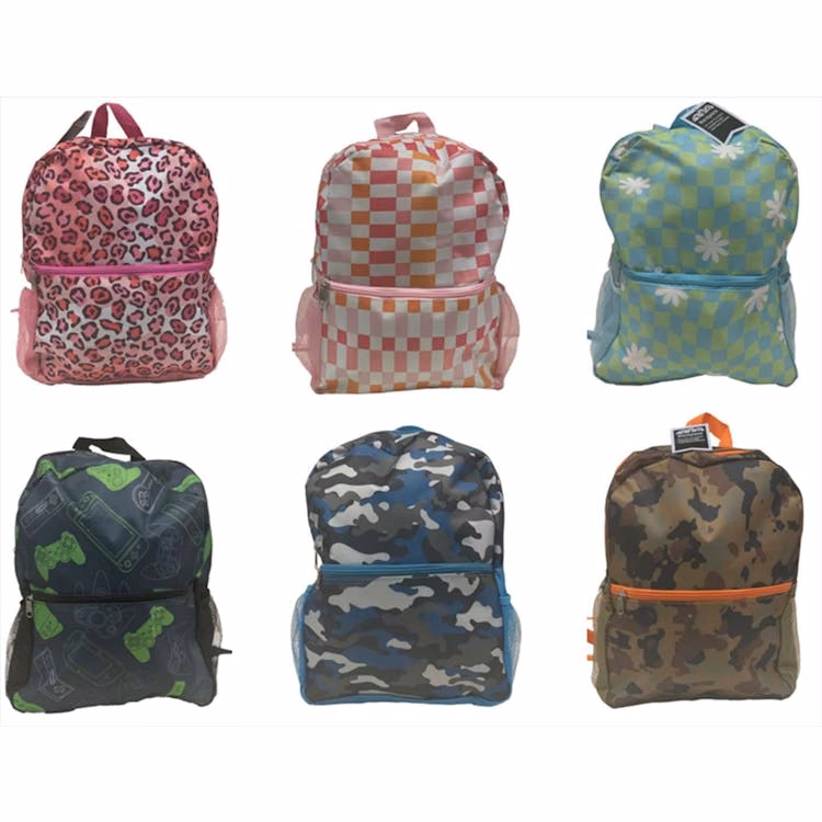 15" Assorted Printed Backpacks