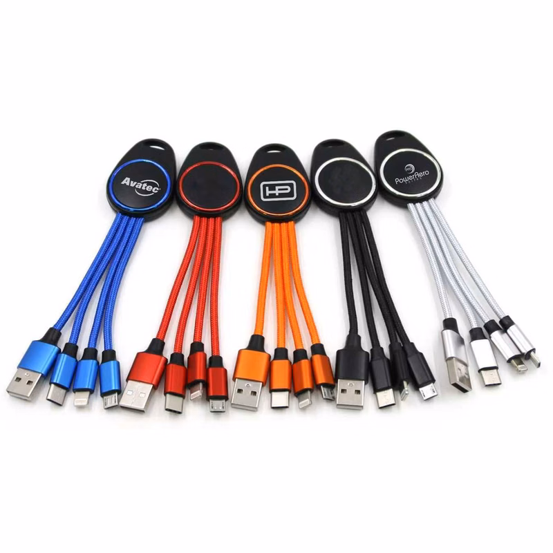 4-in-1 LED Light-Up Charging Cable