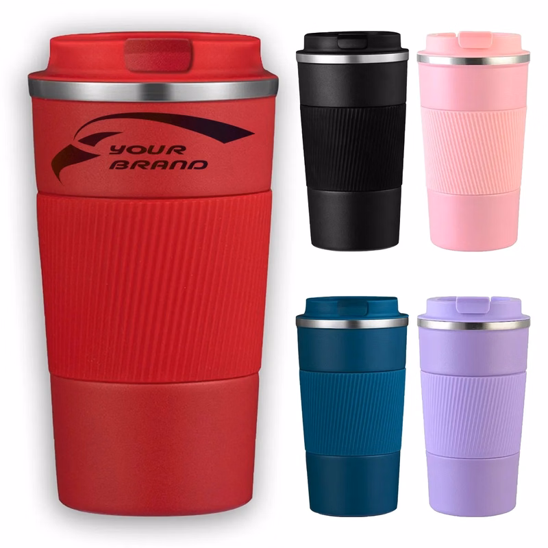 510ml Stainless Steel Travel Coffee Mug Non-slip Thermal Cup