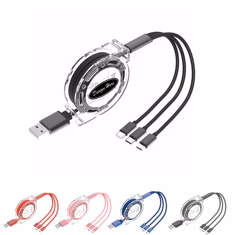 Durable Multi-Device 3-in-1 USB Fast Charging Cable