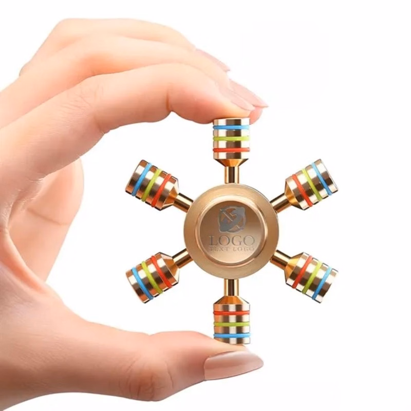Custom Detachable Hexagonal Rudder Fidget Spinner