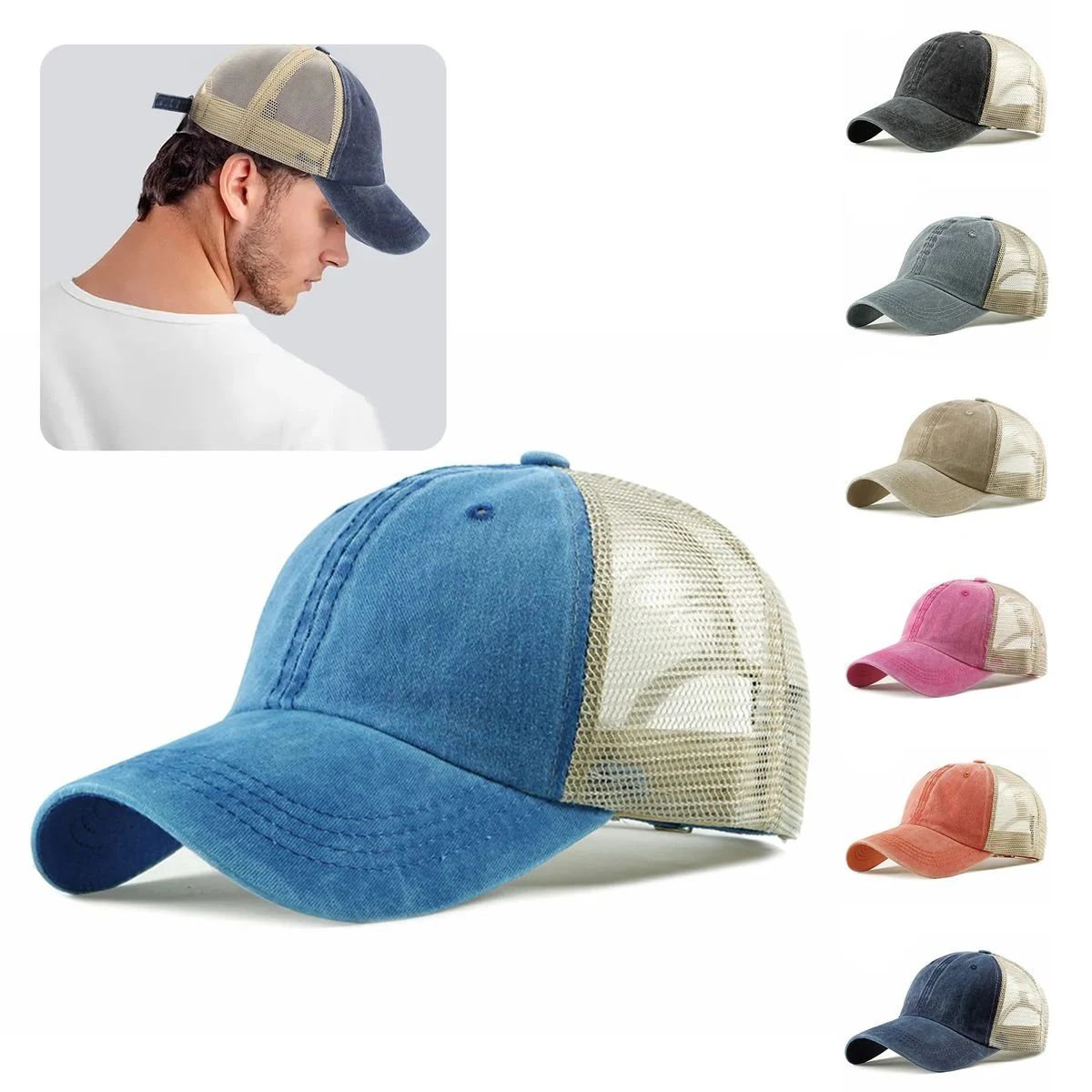 Vintage Unstructured Trucker Hat 1