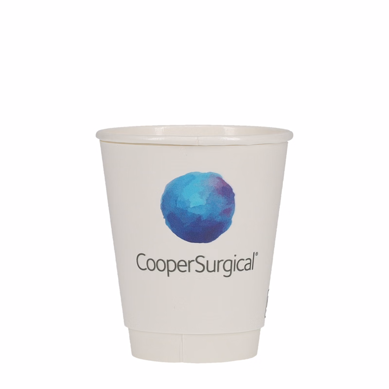 8 oz Paper Cup Insulated White Digital Print