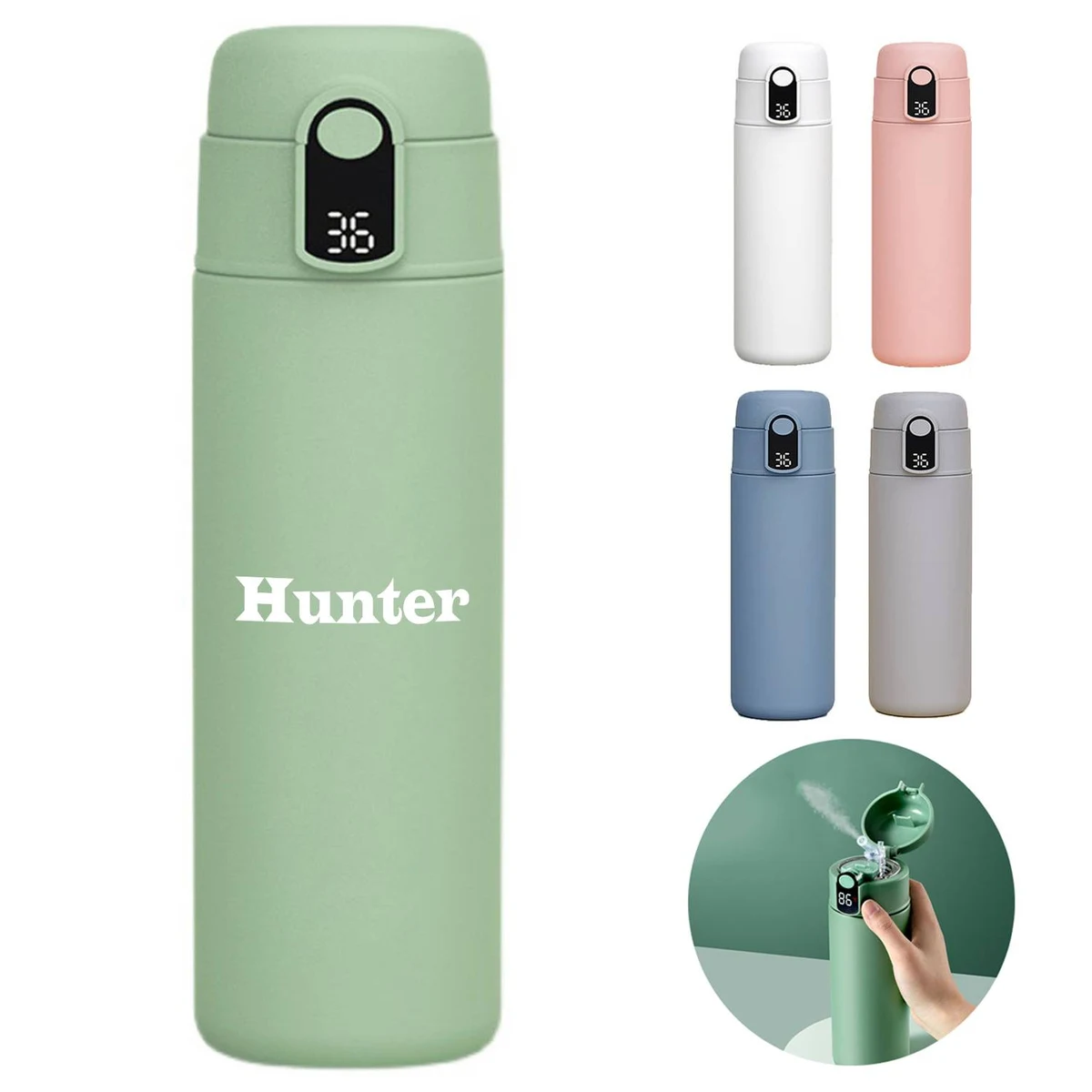 20OZ stainless steel Temperature display insulated cup 1