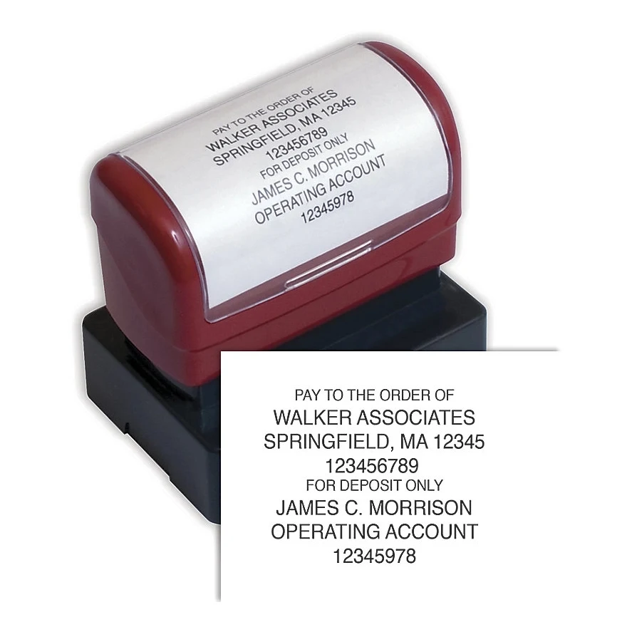 Stamp, Endorsement - Pre-Inked, Popular Layout 1