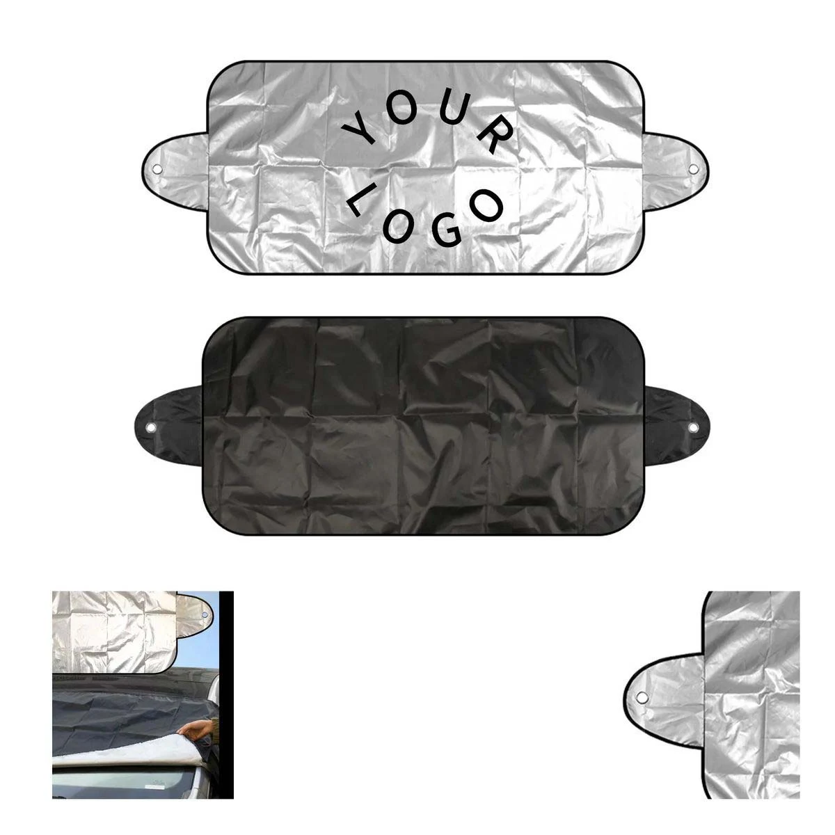 Silver Car Window Sunshade Protector 1