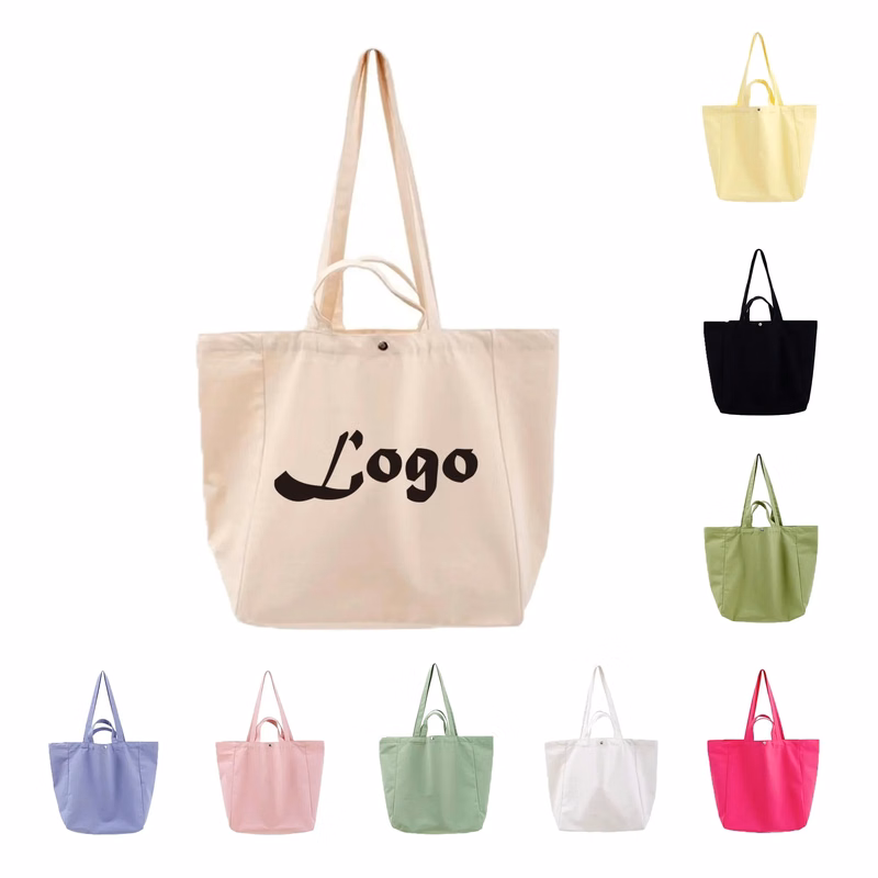Large Capacity Eco Canvas Tote Bag Durable