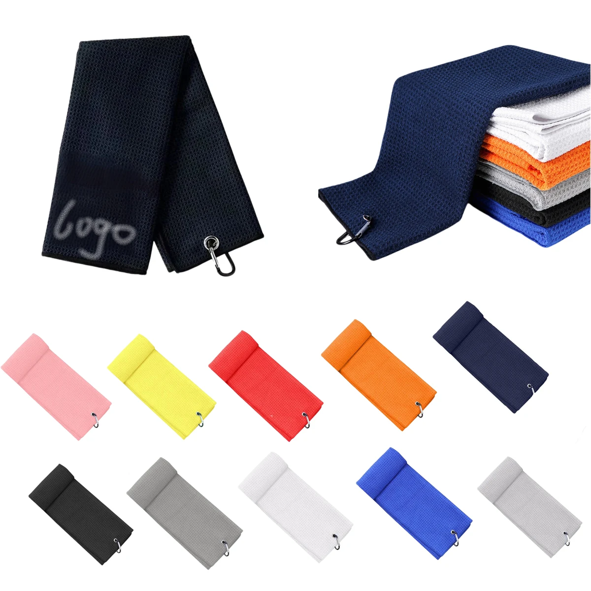 High Hiber Waffle Custom Logo Golf Wipes 1