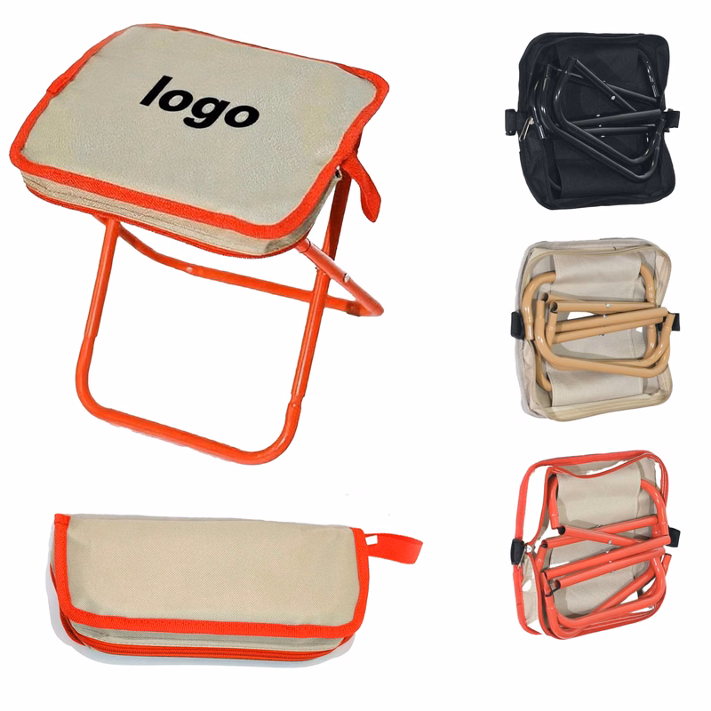 Space-saving Foldable Stool Pencil Case