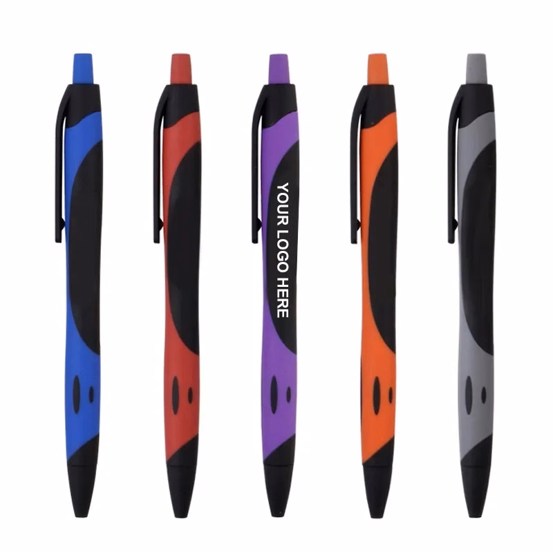 Two-Tone Sleek Rubberized Ballpoint Pen