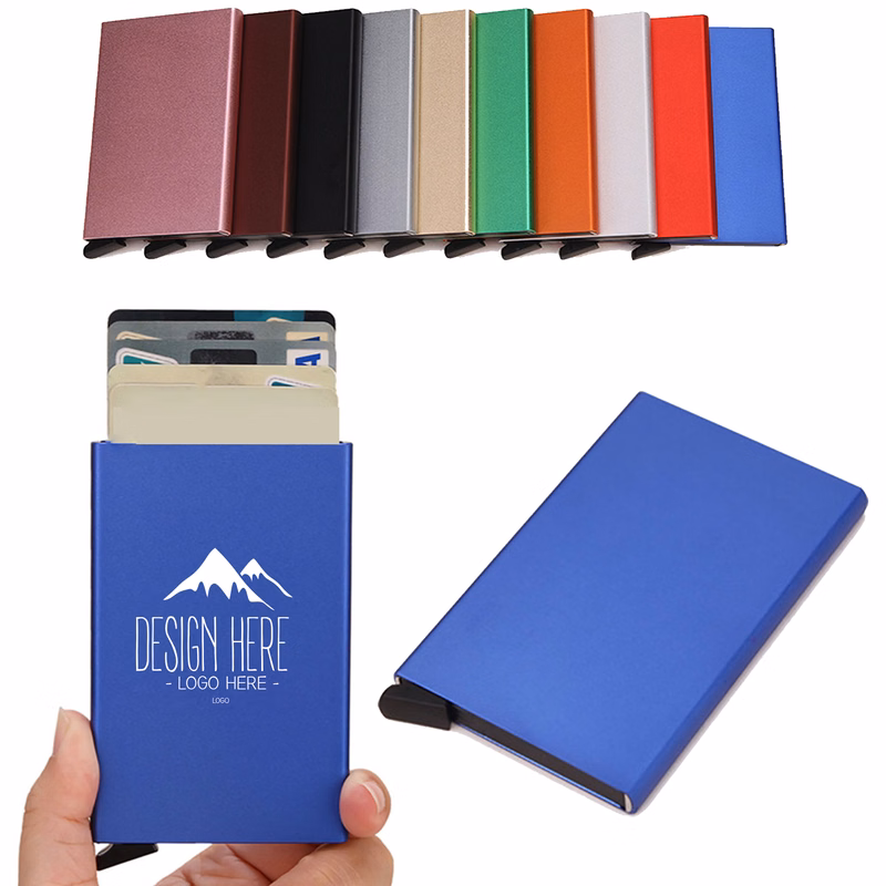 Automatic RFID Aluminum Alloy Business Card Holder Case