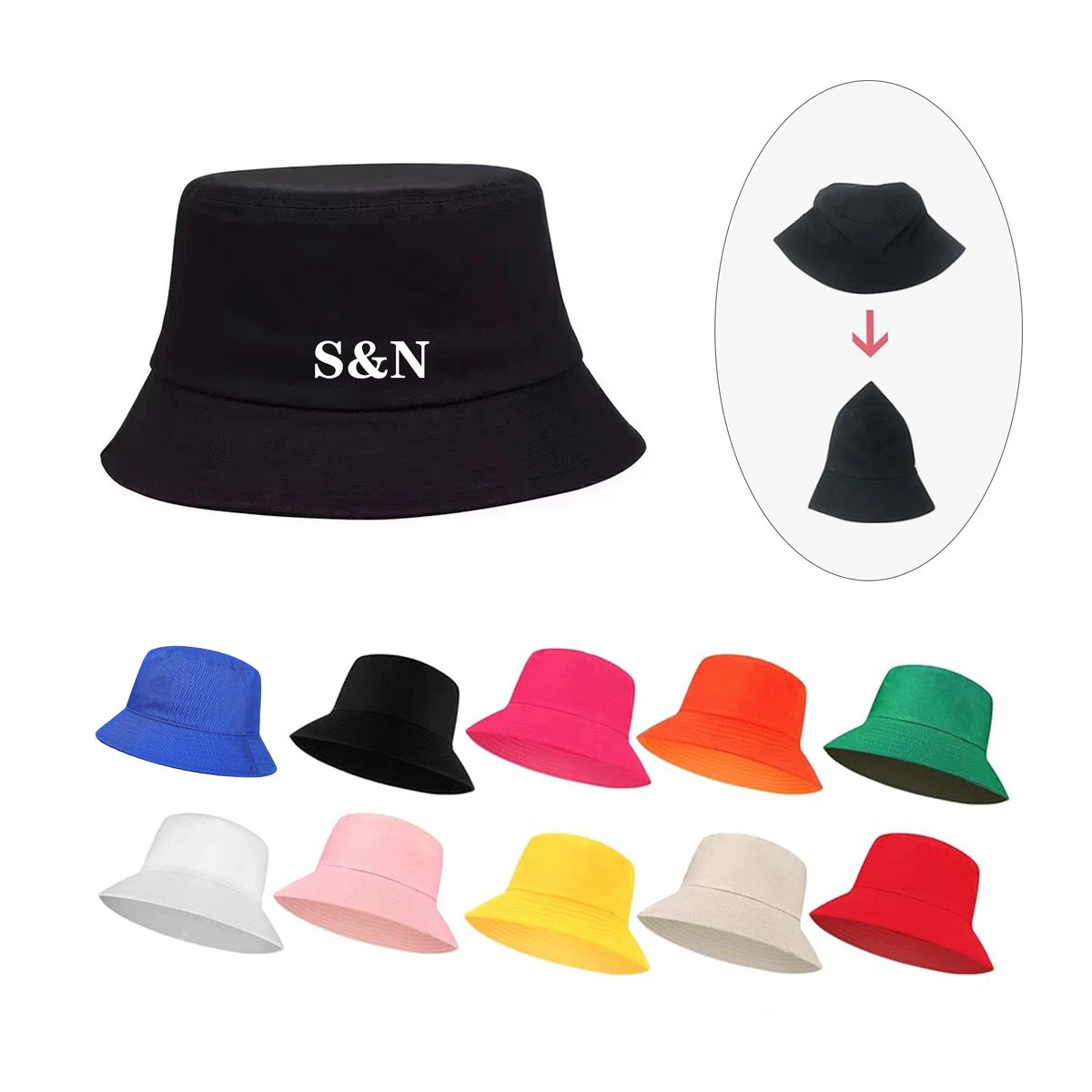 Full Color Cotton Bucket Hat Sun Hat 1