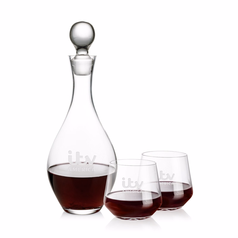 Briarwood Decanter & Sturgis Stemless Wine Set