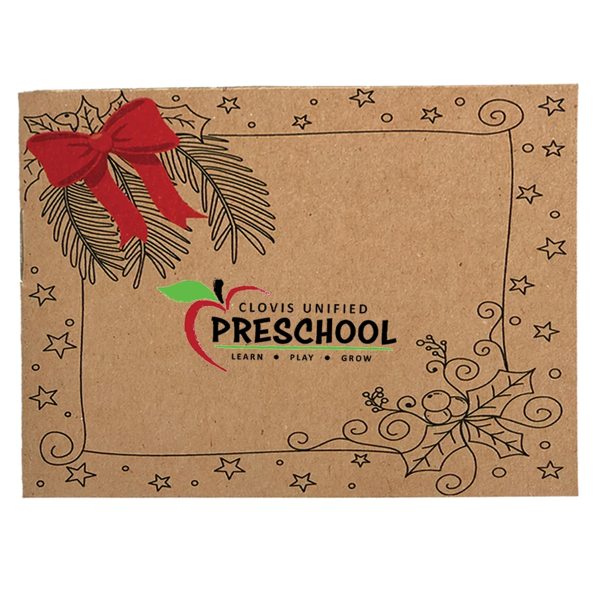 Holiday Kids Coloring Book & 6-Color Pencil Set To-Go 1