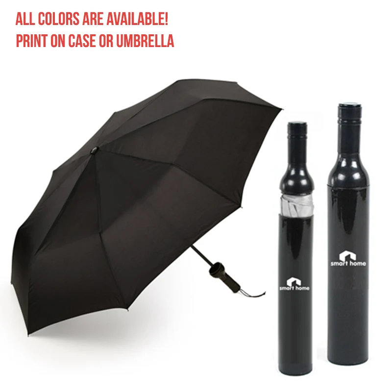 Colorful Folding Umbrella /W Wine Bottle Case 1