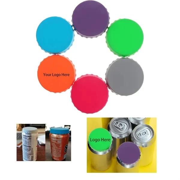 Custom Silicone Soda Can Lid Protector with Crimp Edge — Outdoor Beverage Protection 1