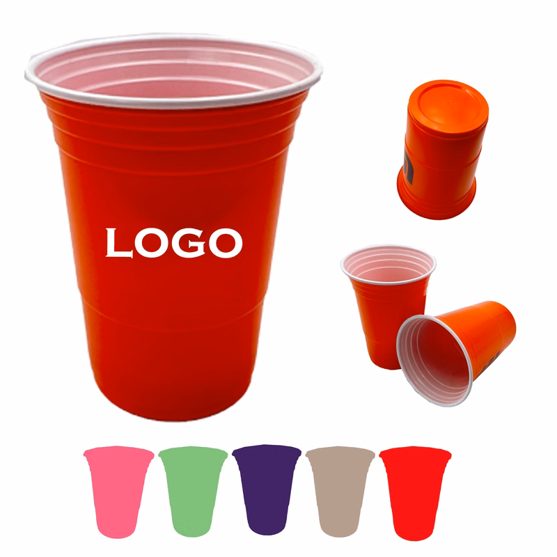 Disposable Single Wall Plastic Party Cup 16 oz.
