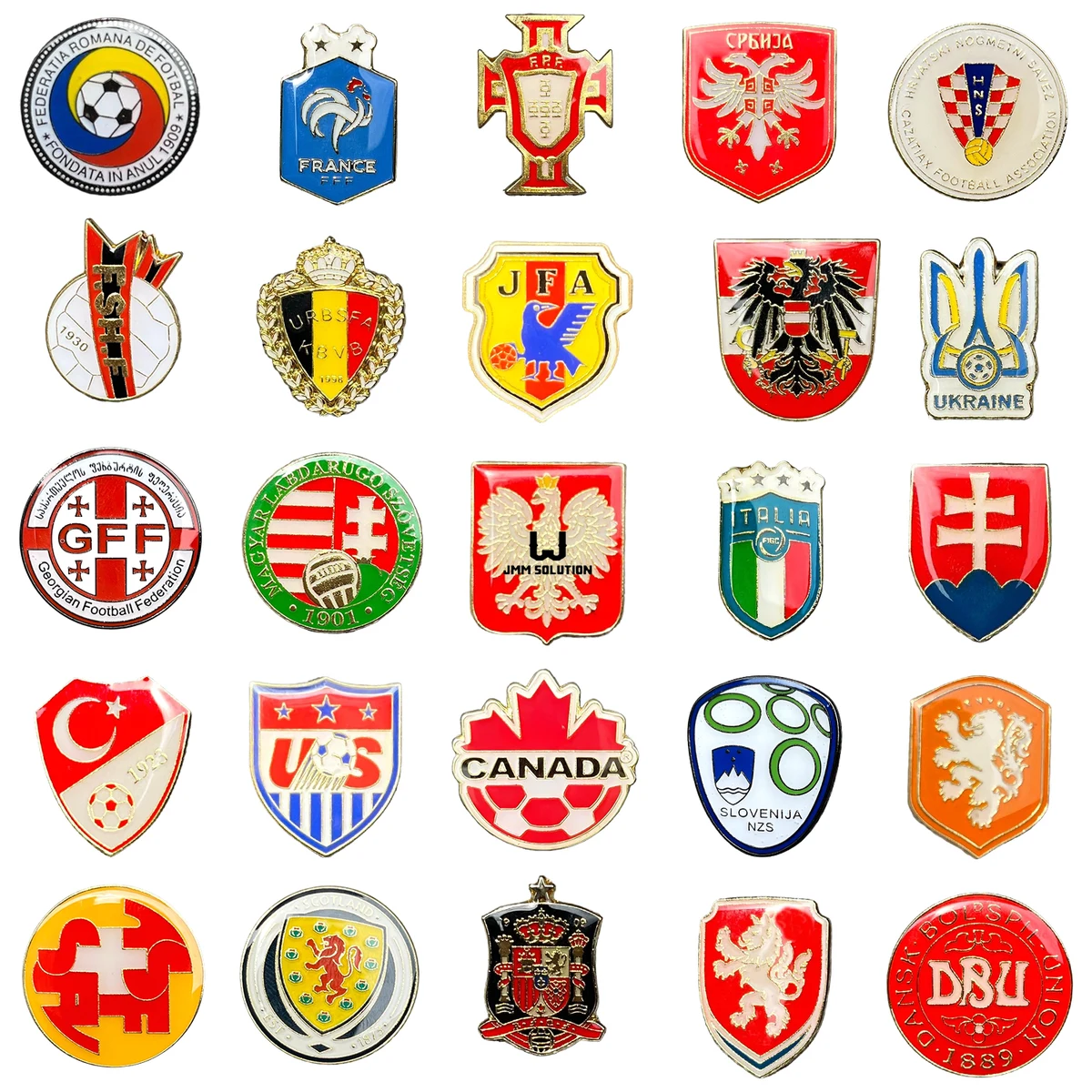 UEFA Euros Fan Badge Metal Pin 1