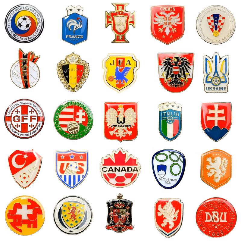 UEFA Euros Fan Badge Metal Pin