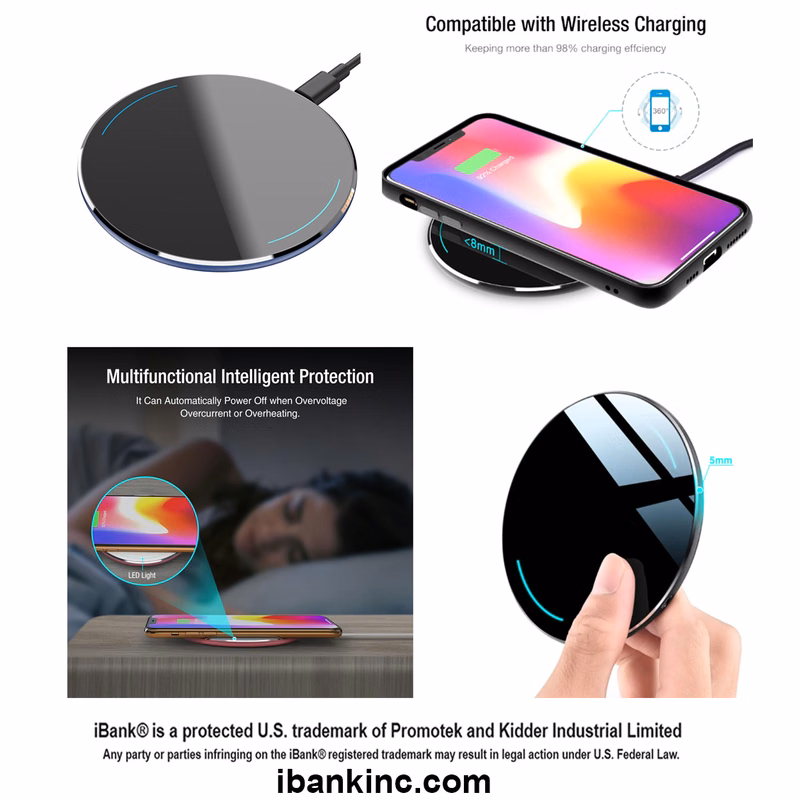 iBank ® Wireless Charger, 13W Charging Pad for iPhone and Galaxy Phones