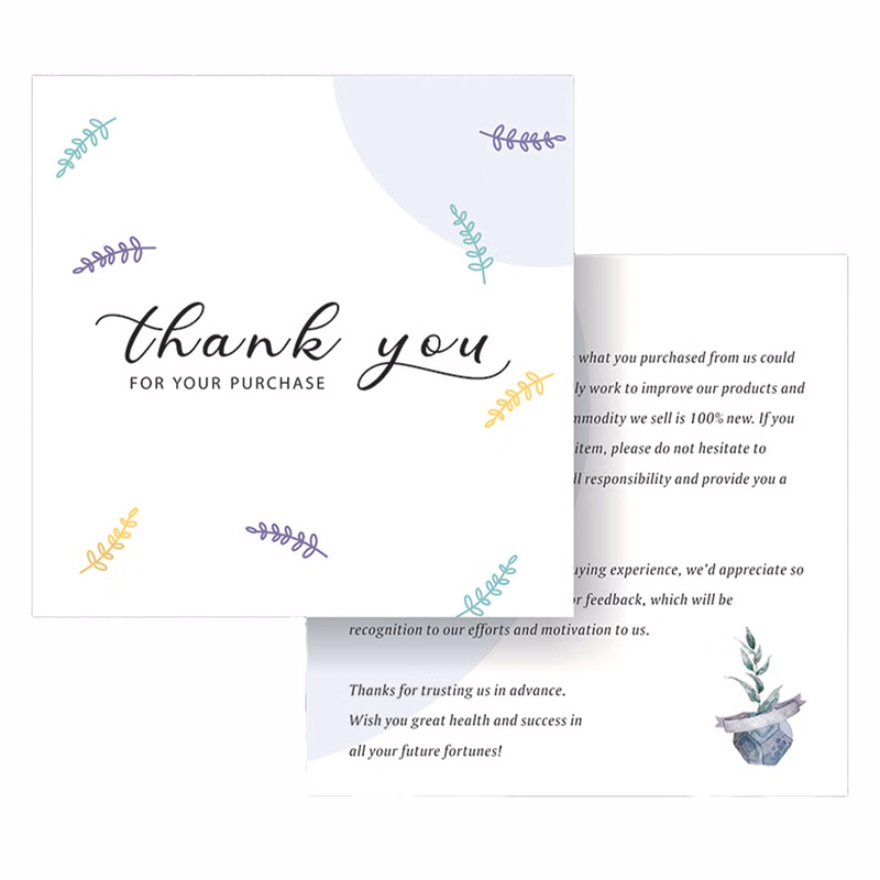 Gratitude Card with Eggshell Pattern